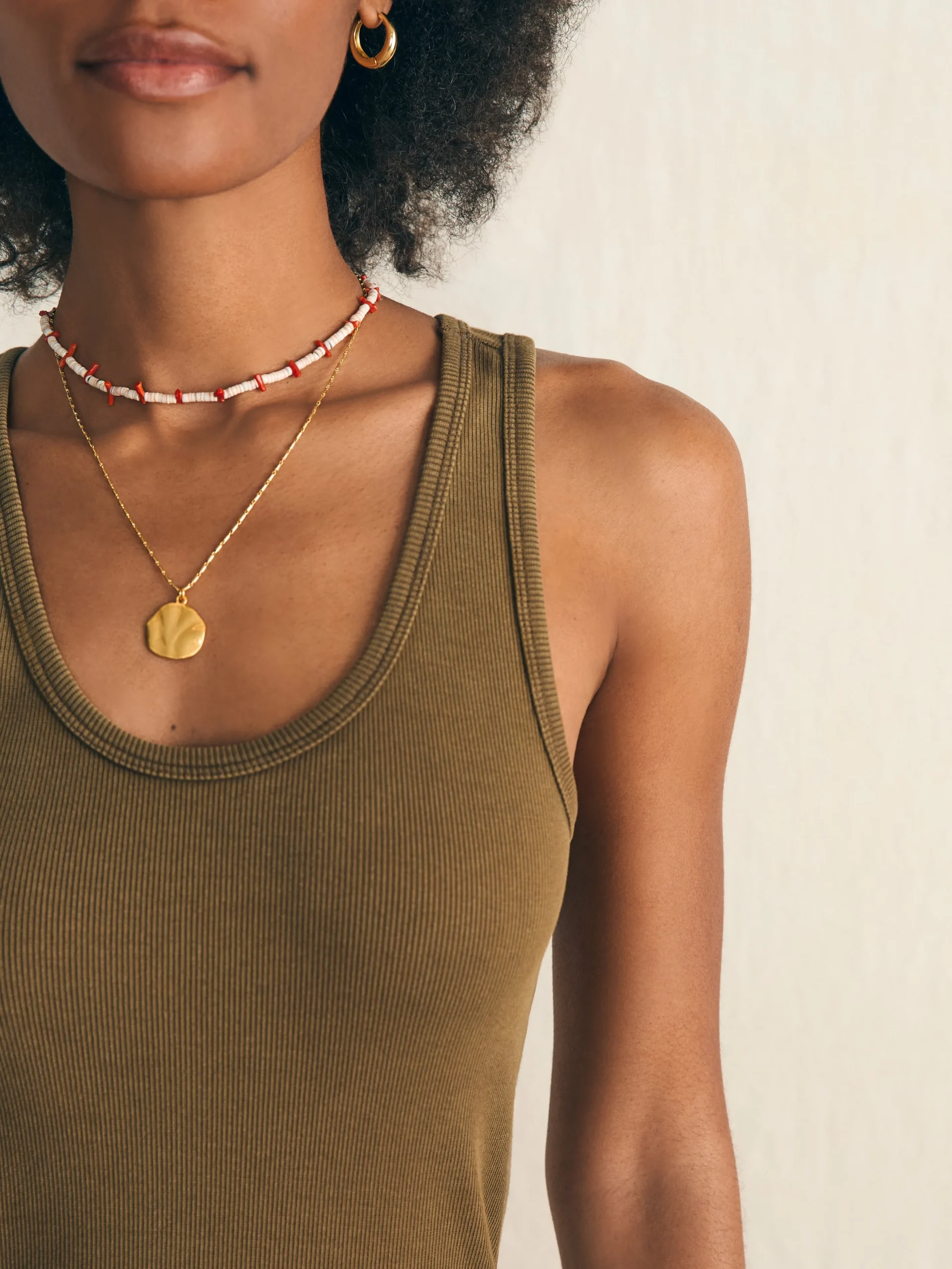 T-Shirts^Faherty Brand Sunwashed Rib Tank - Military Olive