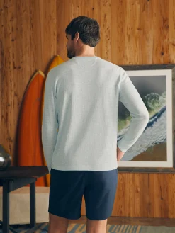 T-Shirts & Henleys^Faherty Brand Sunwashed Slub Henley (Tall) - Sky