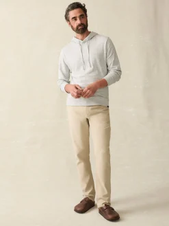 Hoodies & Sweatshirts|Lounge^Faherty Brand Sunwashed Slub Hoodie - Light Grey Heather