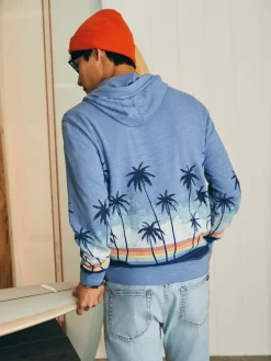 Hoodies & Sweatshirts^Faherty Brand Sunwashed Slub Hoodie - Palm Rainbow Ombre