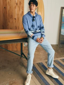 Hoodies & Sweatshirts^Faherty Brand Sunwashed Slub Hoodie - Palm Rainbow Ombre
