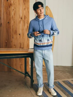 Hoodies & Sweatshirts^Faherty Brand Sunwashed Slub Hoodie - Palm Rainbow Ombre