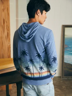 Hoodies & Sweatshirts^Faherty Brand Sunwashed Slub Hoodie - Palm Rainbow Ombre