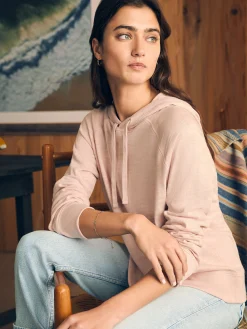 Hoodies & Sweatshirts^Faherty Brand Sunwashed Slub Hoodie - Peach Whip