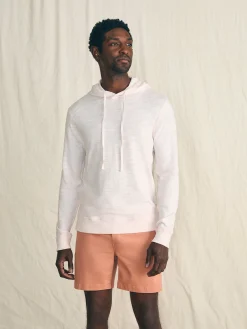 Hoodies & Sweatshirts|Lounge^Faherty Brand Sunwashed Slub Hoodie - Rosy Shell