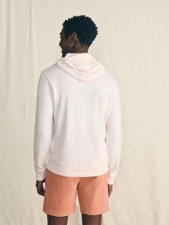 Hoodies & Sweatshirts|Lounge^Faherty Brand Sunwashed Slub Hoodie - Rosy Shell
