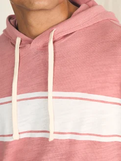 Hoodies & Sweatshirts^Faherty Brand Sunwashed Slub Hoodie - Summer Red Surf Stripe