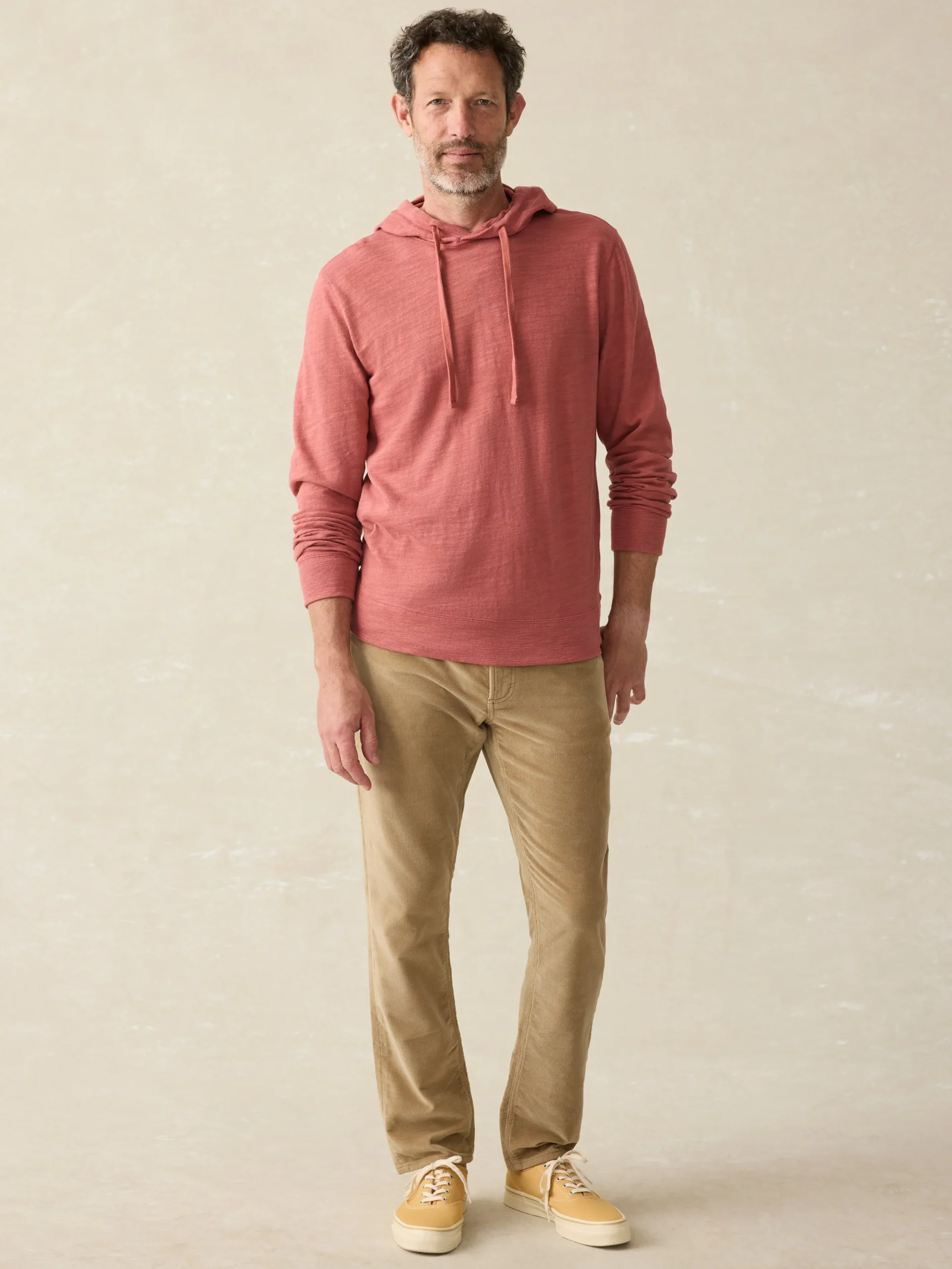 Hoodies & Sweatshirts^Faherty Brand Sunwashed Slub Hoodie (Tall) - Fall Red
