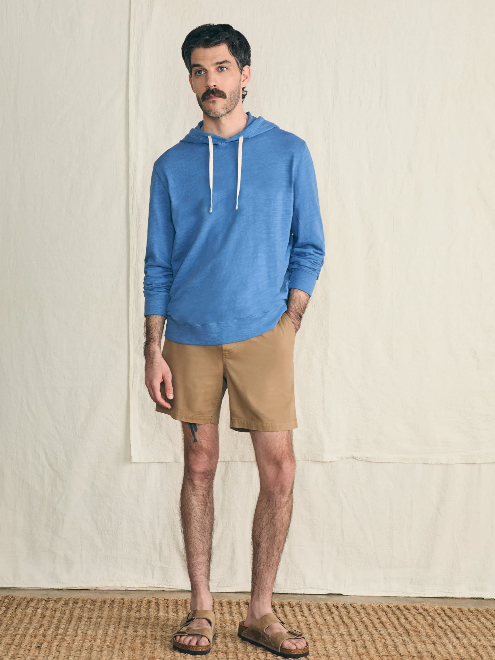 Hoodies & Sweatshirts^Faherty Brand Sunwashed Slub Hoodie (Tall) - Blue Horizon