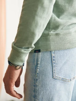 Hoodies & Sweatshirts^Faherty Brand Sunwashed Slub Hoodie (Tall) - Faded Sage