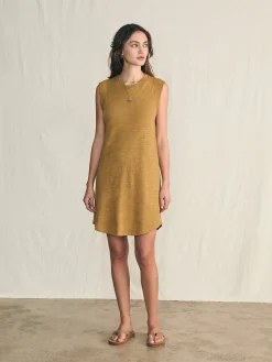 Dresses^Faherty Brand Sunwashed Slub Muscle Dress - Antique Bronze
