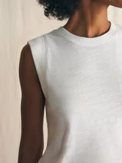T-Shirts^Faherty Brand Sunwashed Slub Muscle Tank - White