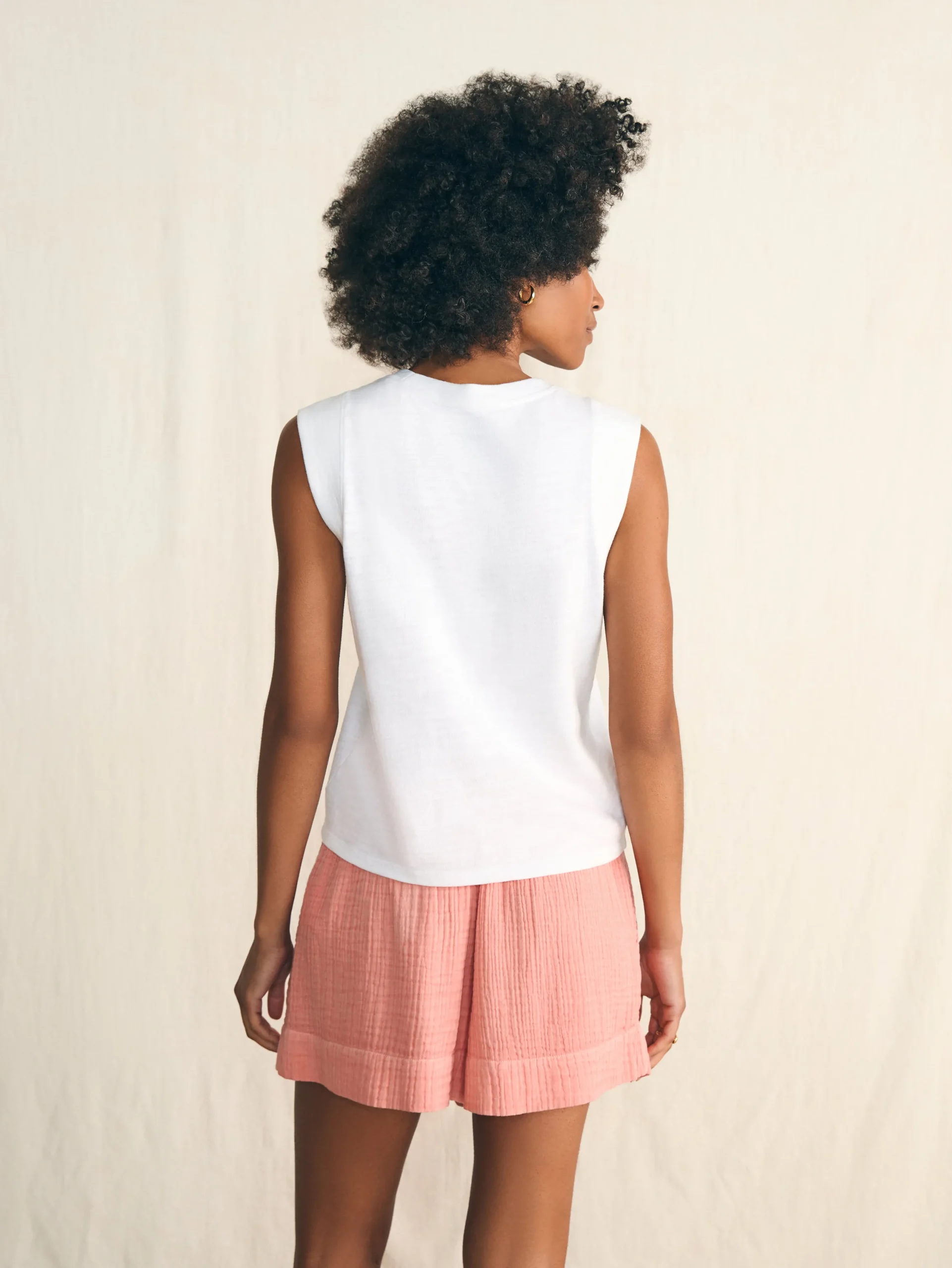 T-Shirts^Faherty Brand Sunwashed Slub Muscle Tank - White