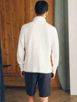 Hoodies & Sweatshirts|Lounge^Faherty Brand Sunwashed Slub Quarter Zip (Tall) - White