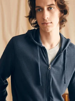 Hoodies & Sweatshirts^Faherty Brand Sunwashed Slub Zip Hoodie - Blue Nights