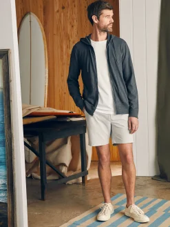 Hoodies & Sweatshirts^Faherty Brand Sunwashed Slub Zip Hoodie - Graphite