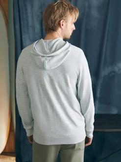 Hoodies & Sweatshirts^Faherty Brand Sunwashed Slub Zip Hoodie - Light Grey Heather