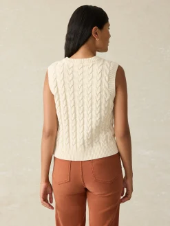 Sweaters^Faherty Brand Sunwashed Sweater Vest - White Shell