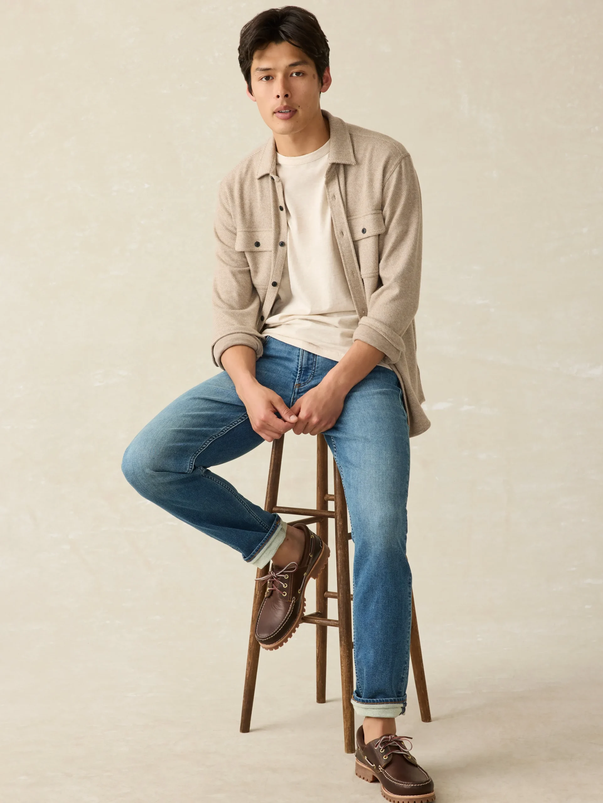 T-Shirts & Henleys^Faherty Brand Sunwashed Tee - Arctic Frost Heather