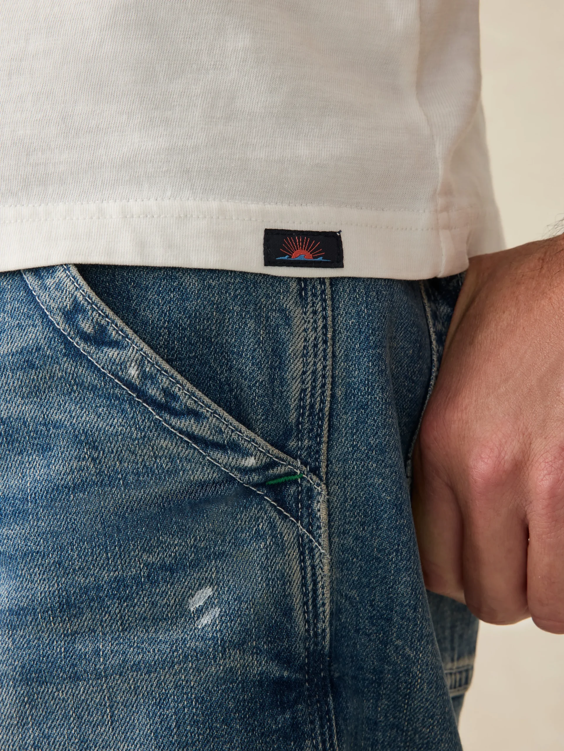 T-Shirts & Henleys^Faherty Brand Sunwashed Tee - White