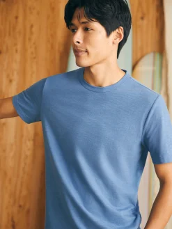 T-Shirts & Henleys^Faherty Brand Sunwashed Tee (Tall) - Blue Horizon