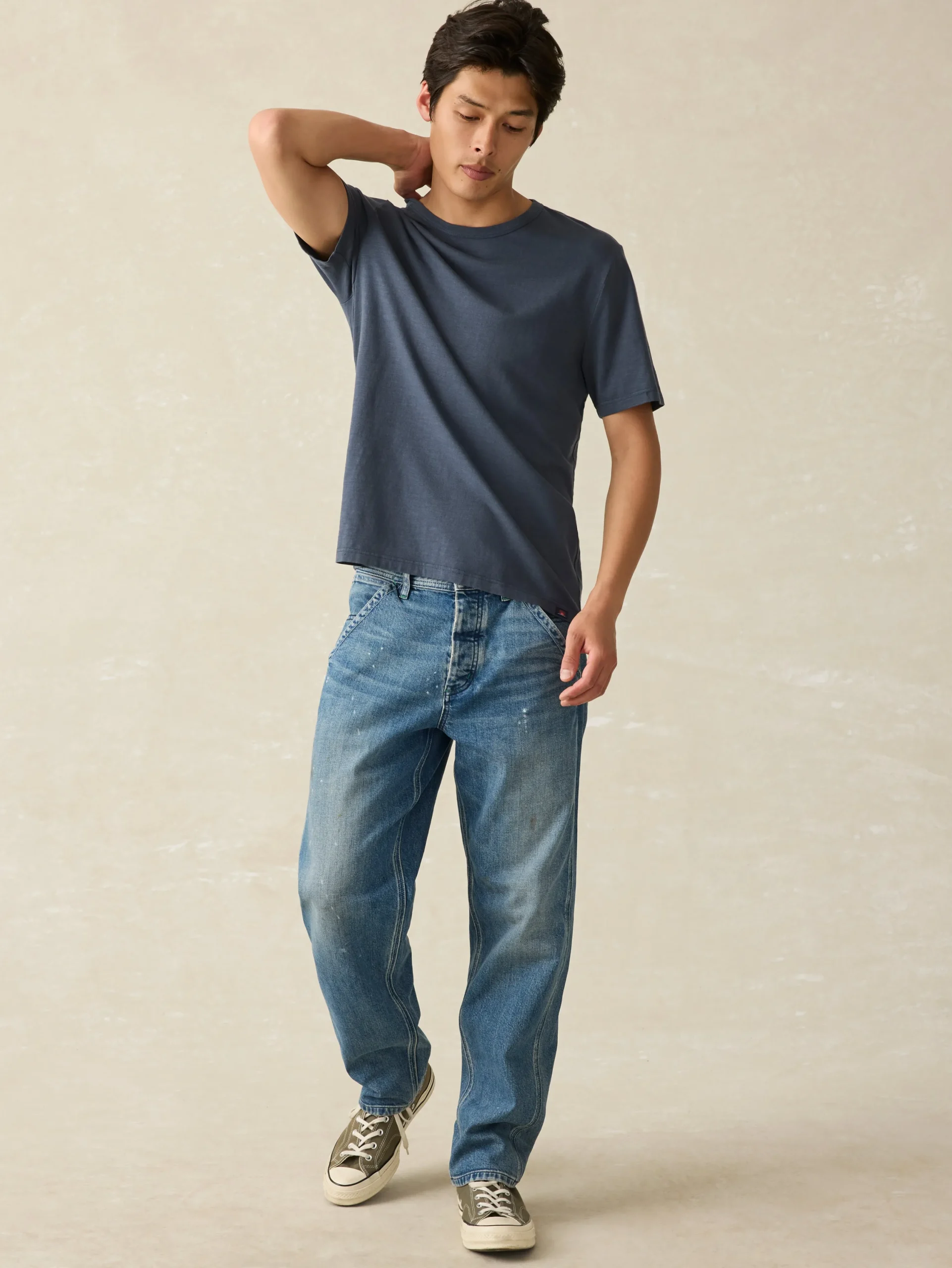 T-Shirts & Henleys^Faherty Brand Sunwashed Tee (Tall) - Dune Navy