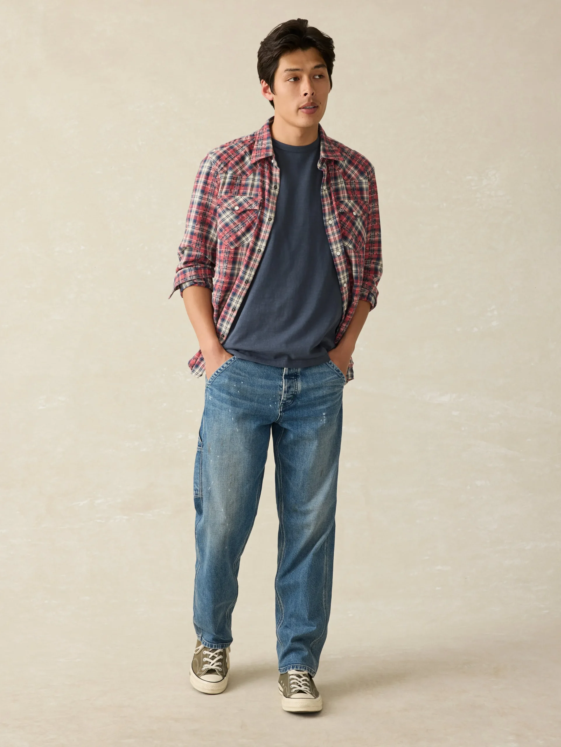 T-Shirts & Henleys^Faherty Brand Sunwashed Tee (Tall) - Dune Navy