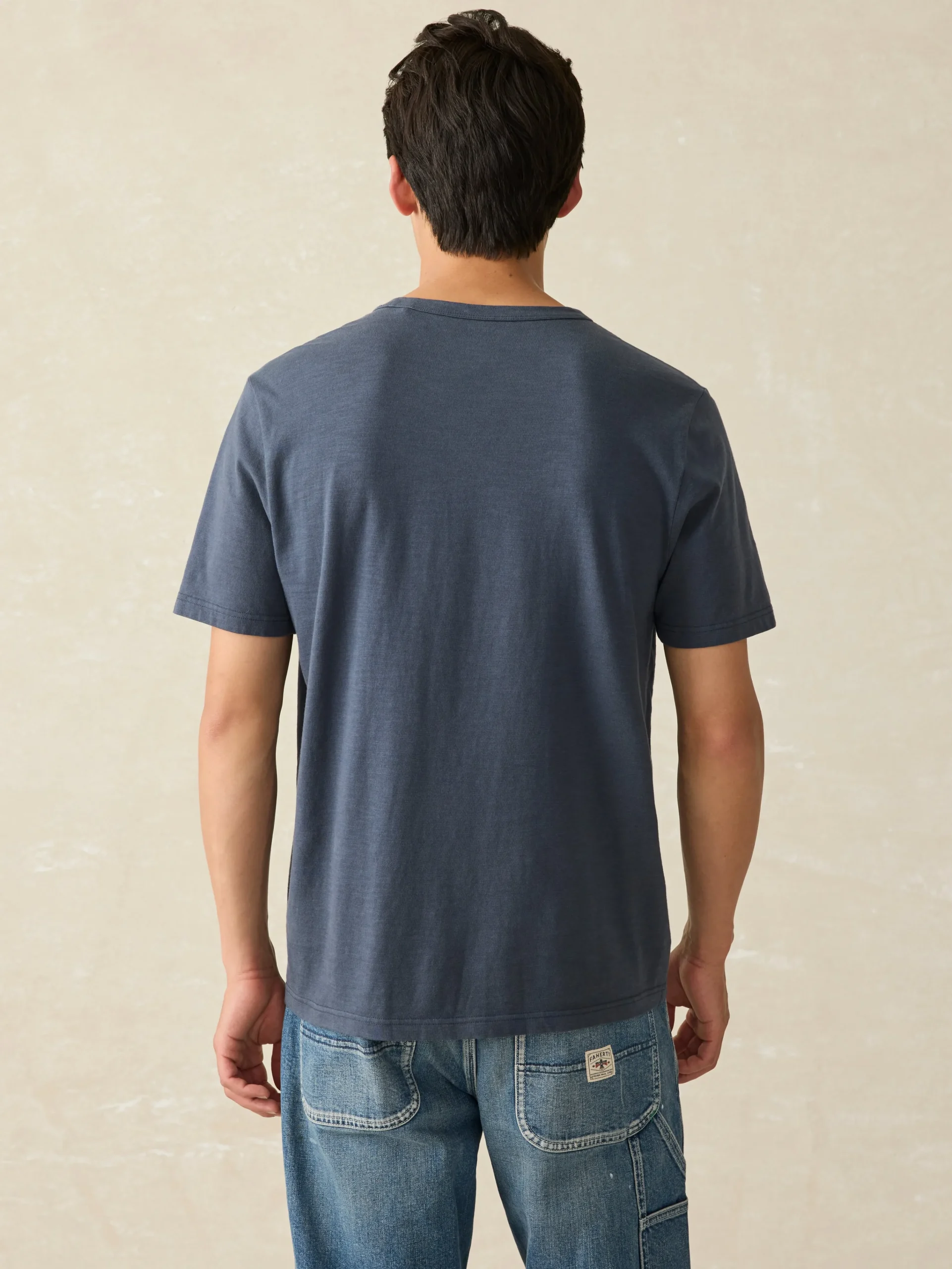 T-Shirts & Henleys^Faherty Brand Sunwashed Tee (Tall) - Dune Navy