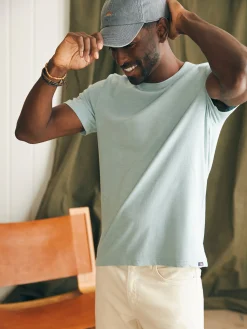 T-Shirts & Henleys^Faherty Brand Sunwashed Tee (Tall) - Hull Teal