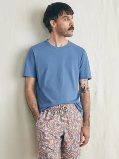 Swim^Faherty Brand Sunwashed Trunk - Clay Oceanside Floral