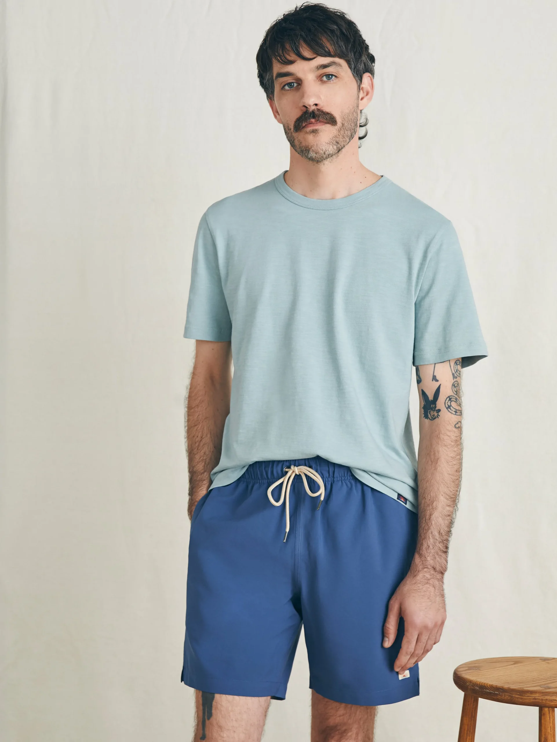 Swim^Faherty Brand Sunwashed Trunk - Nightfall