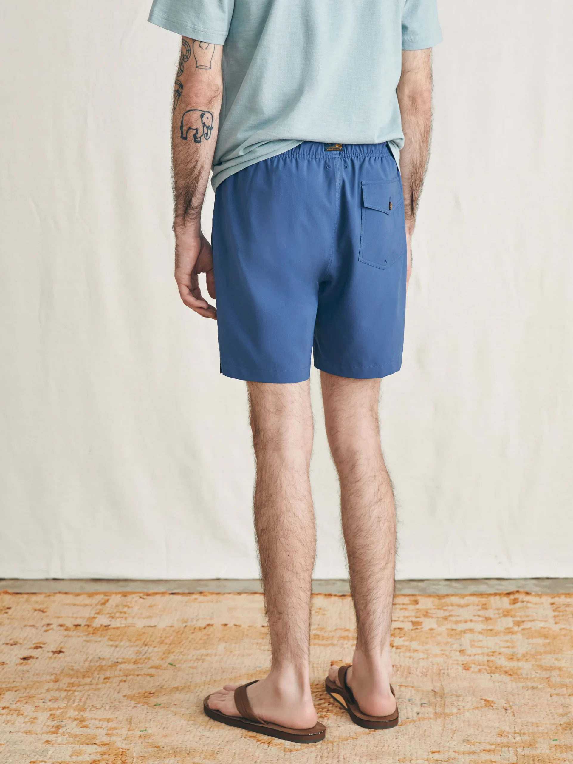 Swim^Faherty Brand Sunwashed Trunk - Nightfall