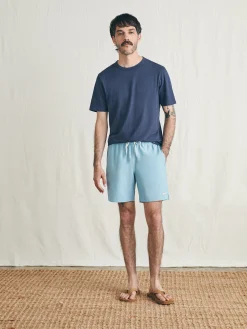 Swim^Faherty Brand Sunwashed Trunk - Patina Pool
