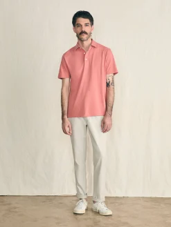 Polo Shirts|T-Shirts & Henleys^Faherty Brand Sunwashed T-Shirt Polo - Faded Flag