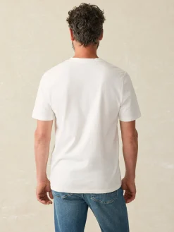 T-Shirts & Henleys^Faherty Brand Sunwashed V-Neck Tee - White