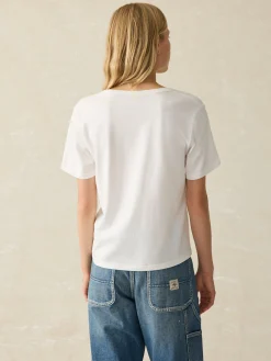 T-Shirts^Faherty Brand Sunwashed V-Neck Tee - White