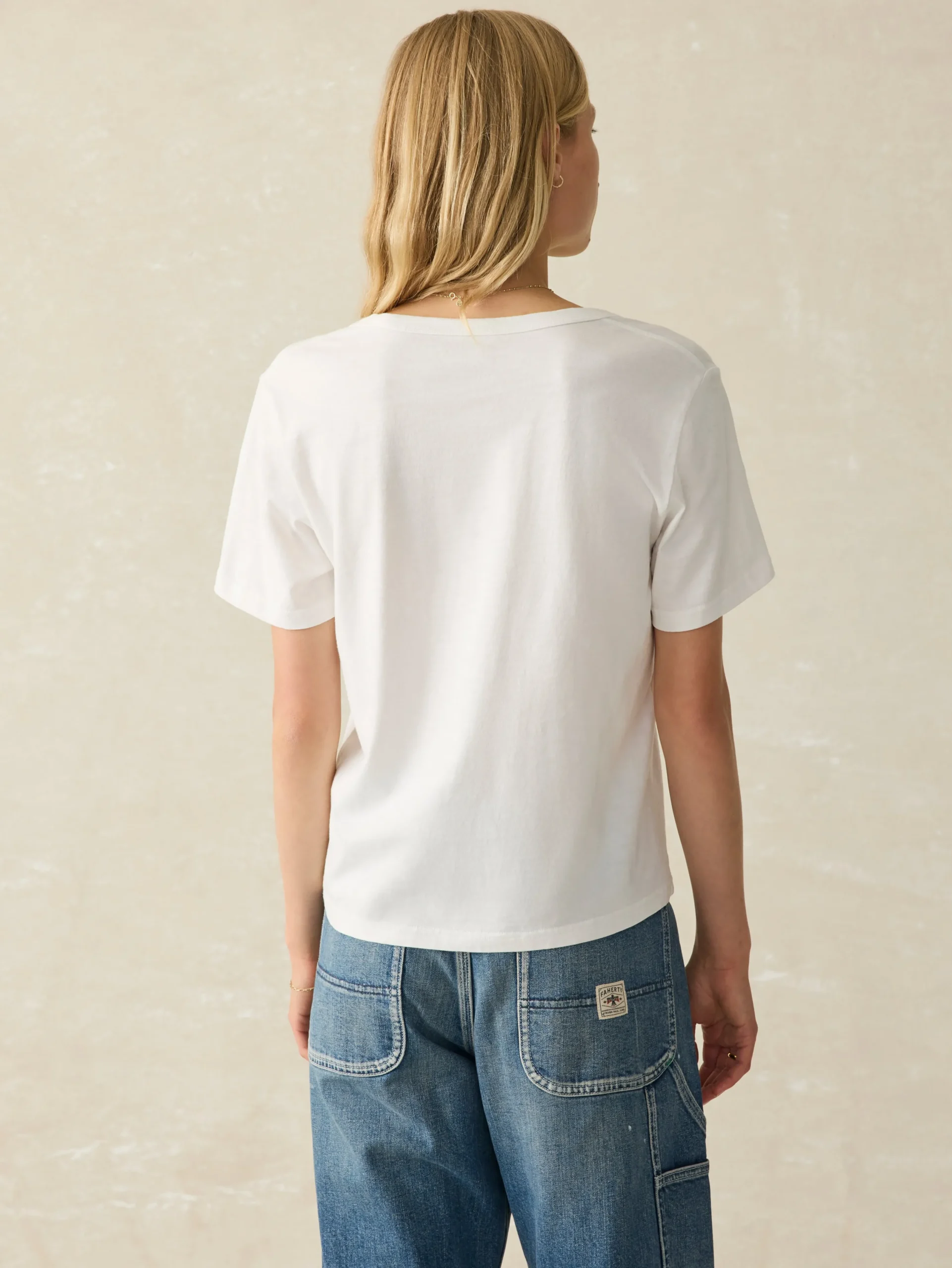 T-Shirts^Faherty Brand Sunwashed V-Neck Tee - White