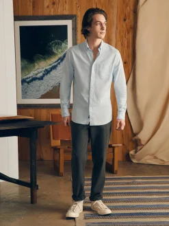 Shirts^Faherty Brand Supima Oxford Shirt - Blue Heather