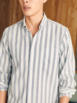 Shirts^Faherty Brand Supima Oxford Shirt - Coastal Skies Stripe