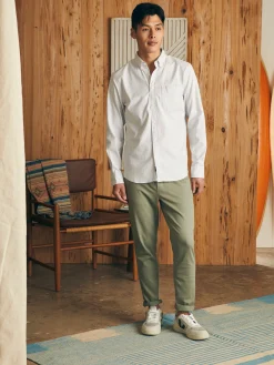 Shirts^Faherty Brand Supima Oxford Shirt - Lavender Stripe