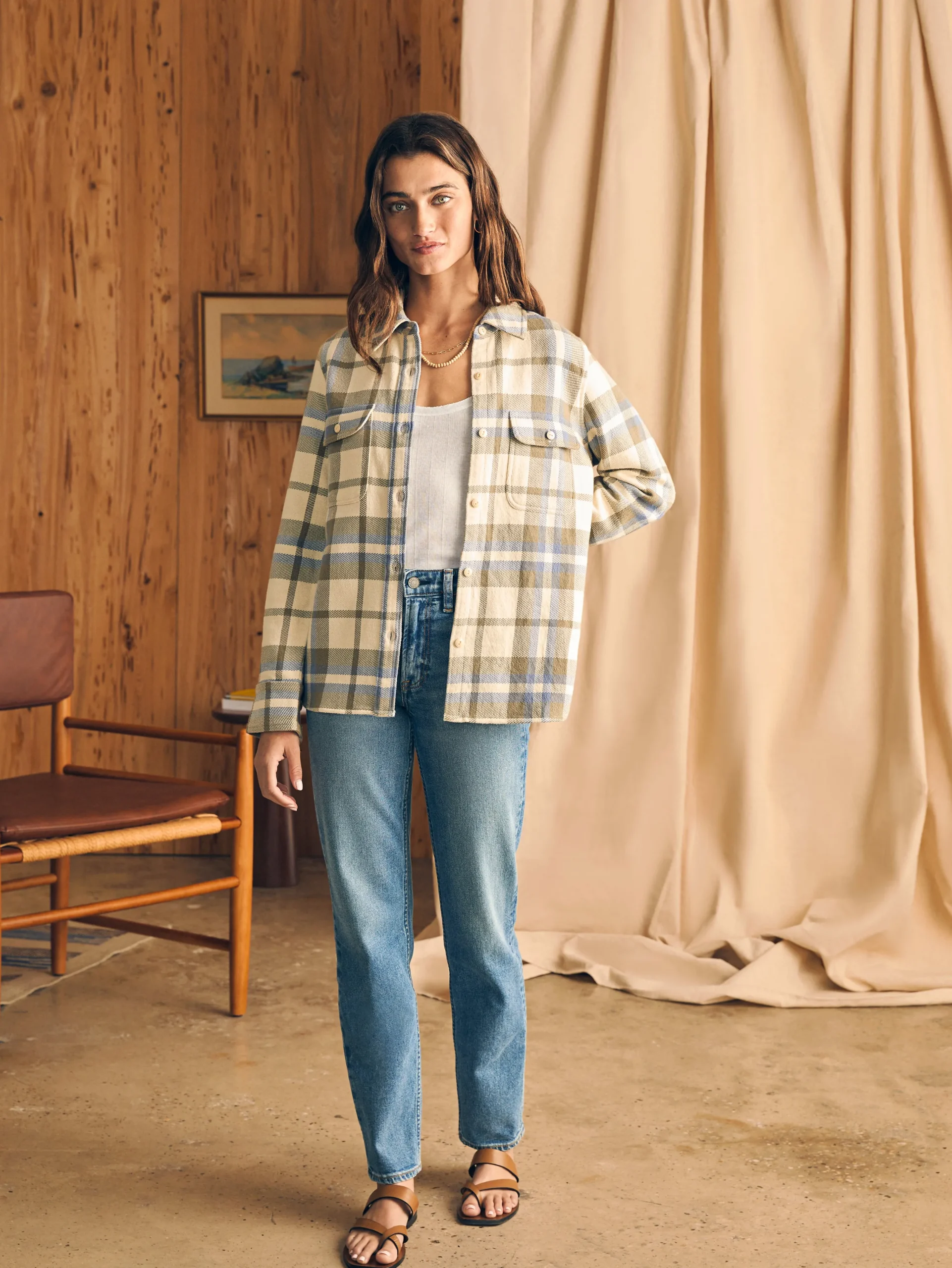 Shirts & Tops^Faherty Brand Surf Flannel - Ocean Trek