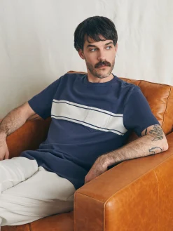 T-Shirts & Henleys^Faherty Brand Surf Stripe Sunwashed Tee (Tall) - Dune Navy