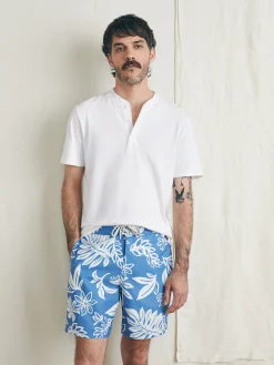 Swim^Faherty Brand Surfrider Sunwashed Boardshort - Sky Floral