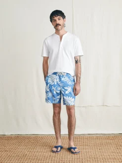Swim^Faherty Brand Surfrider Sunwashed Boardshort - Sky Floral