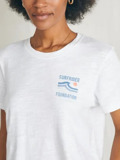 T-Shirts^Faherty Brand Surfrider Sunwashed Cropped Tee - White