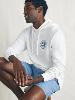 Hoodies & Sweatshirts^Faherty Brand Surfrider Sunwashed Slub Hoodie - White