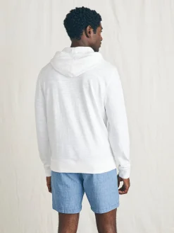 Hoodies & Sweatshirts^Faherty Brand Surfrider Sunwashed Slub Hoodie - White
