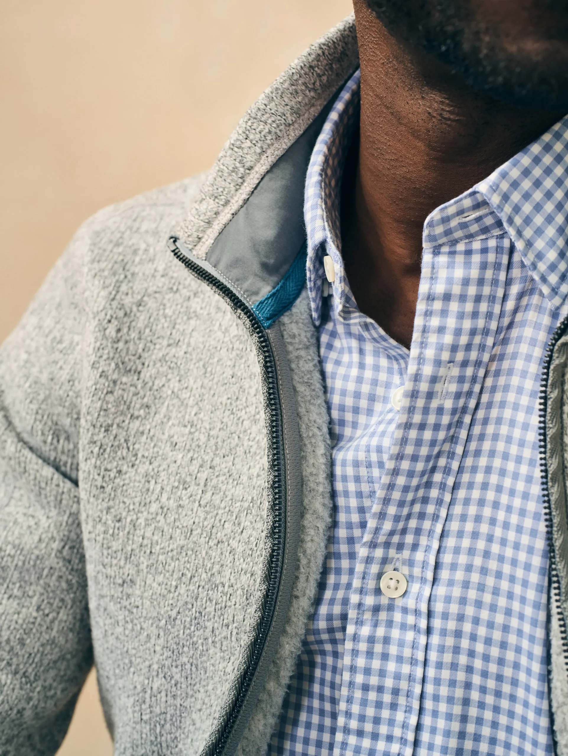 Sweaters|Hoodies & Sweatshirts^Faherty Brand Sweater Fleece Full Zip - Light Granite