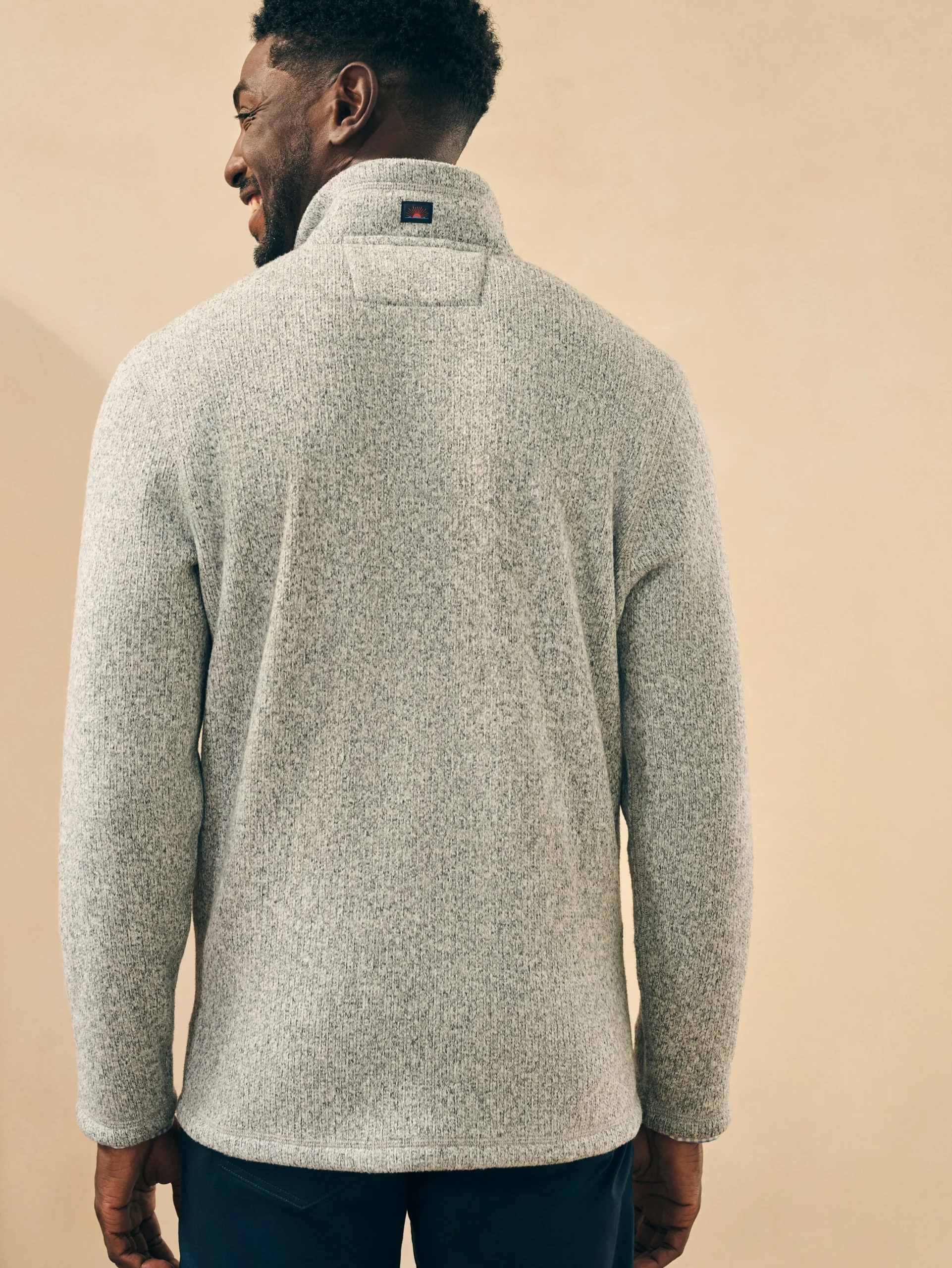 Sweaters|Hoodies & Sweatshirts^Faherty Brand Sweater Fleece Full Zip - Light Granite