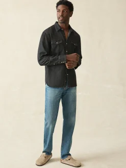 Shirts^Faherty Brand The Western Shirt - Black Sand Wash